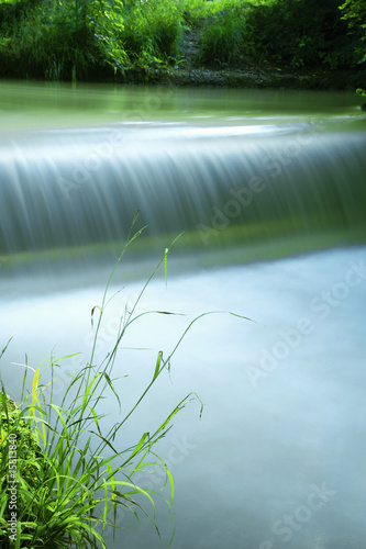 flowing river closeup