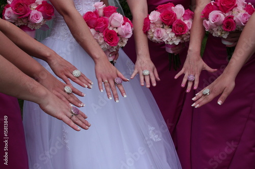 Schilderij op canvas Bridal Bling