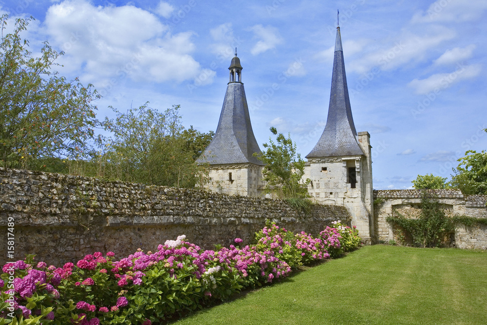 france; normandie; bec hellouin : abbaye bénédictine, parc