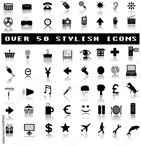 Over 50 Stylish Icons With Shadow Reflections