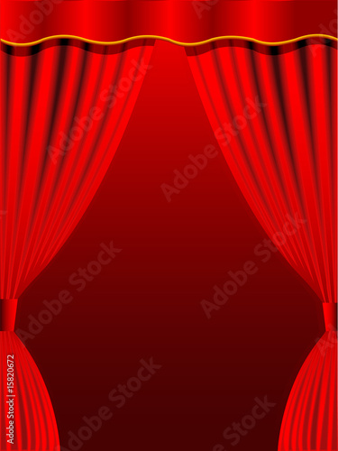 Red curtain