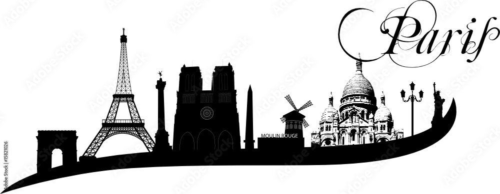 Fototapeta premium Paris Wallsticker