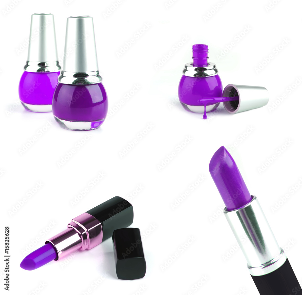 lipstick with nailpolish isolated lipstick with nailpolish isolated