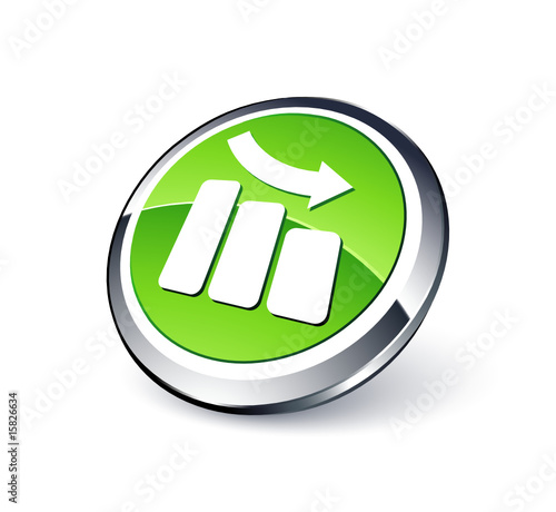 icône graphique en baisse