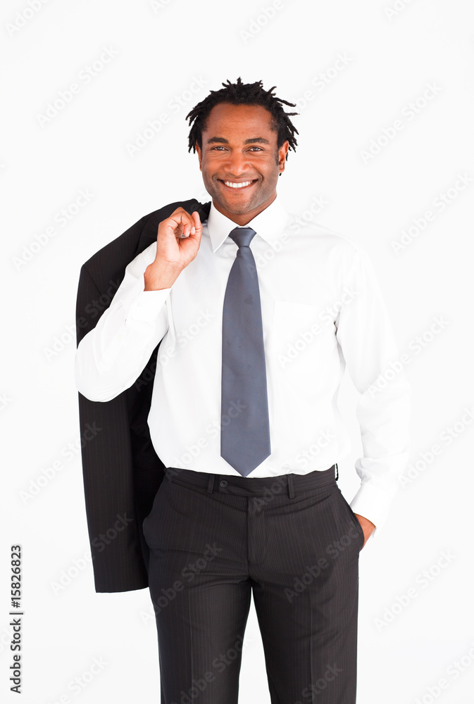 Smiling well-dressed businessman looking at the camera Smiling well-dressed businessman looking at the camera