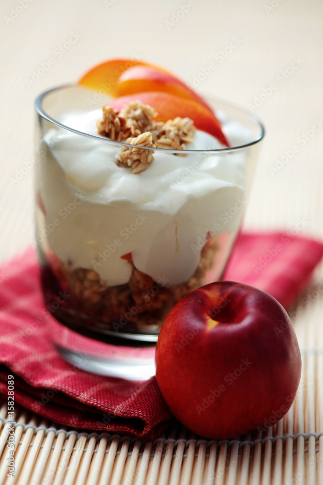 yogurt with muesli and fruit yogurt with muesli and fruit