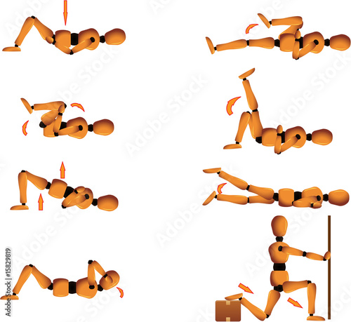 Gym posture and stretching instructions