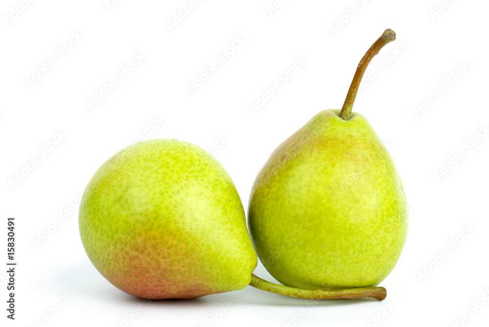 Two green pears Two green pears