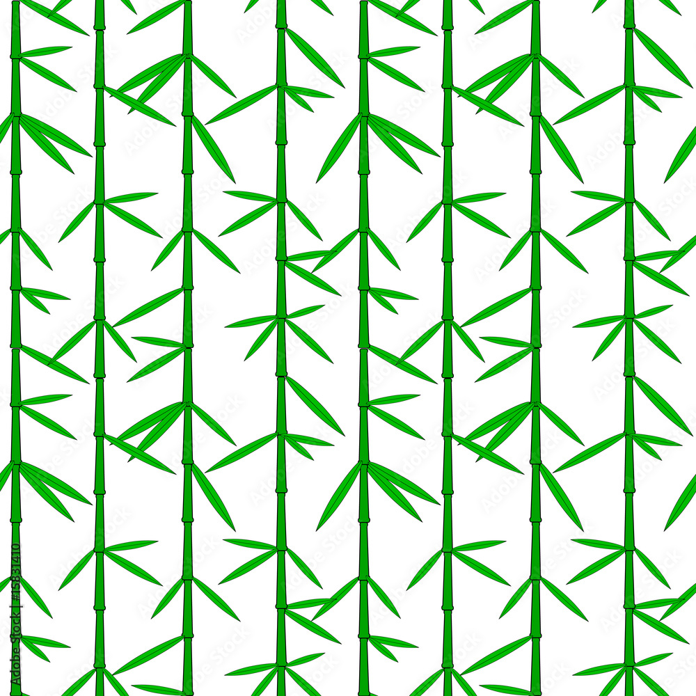 vector seamless wallpaper with chinese bamboo trees Stock Vector ...