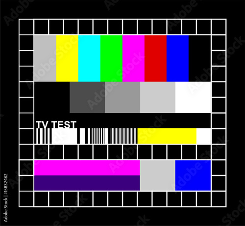 colored TV signal graphic photo