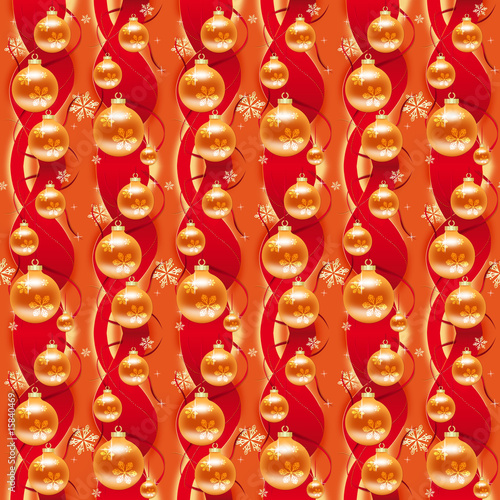 Gold and Orange christmas wrapping paper