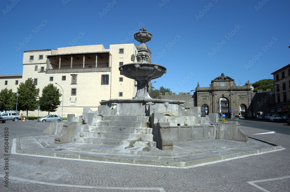 Fontana di piazza della Rocca in Viterbo - Lazio