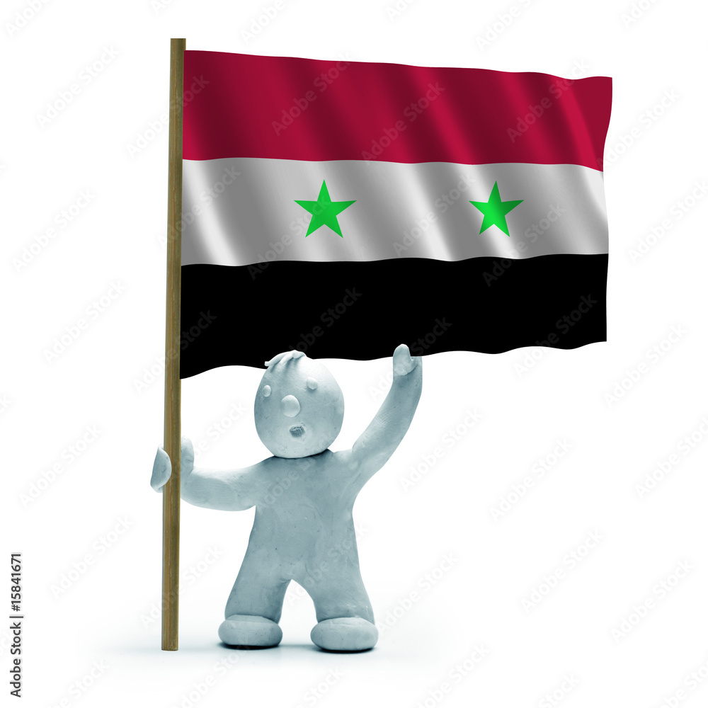 syrien flagge Stock Illustration