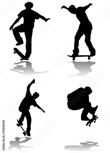 skateboarding vector