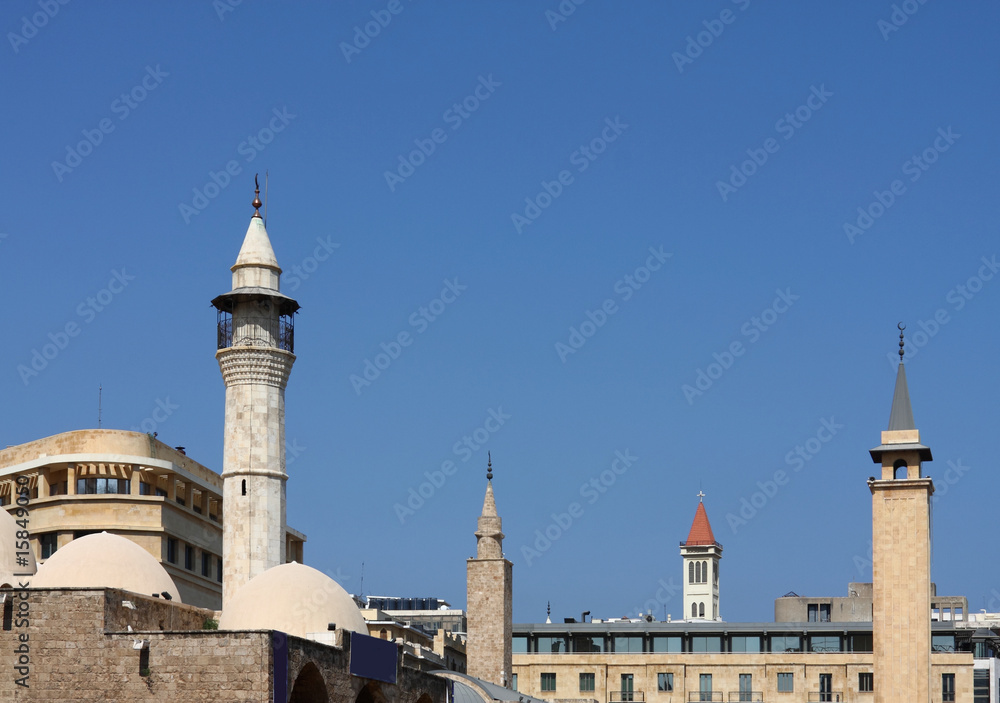 Mosque and Church, Beirut (Lebanon)