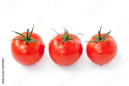 red tomatoes isolated