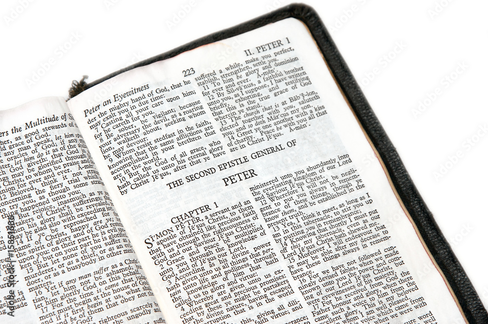 bible open to peter II