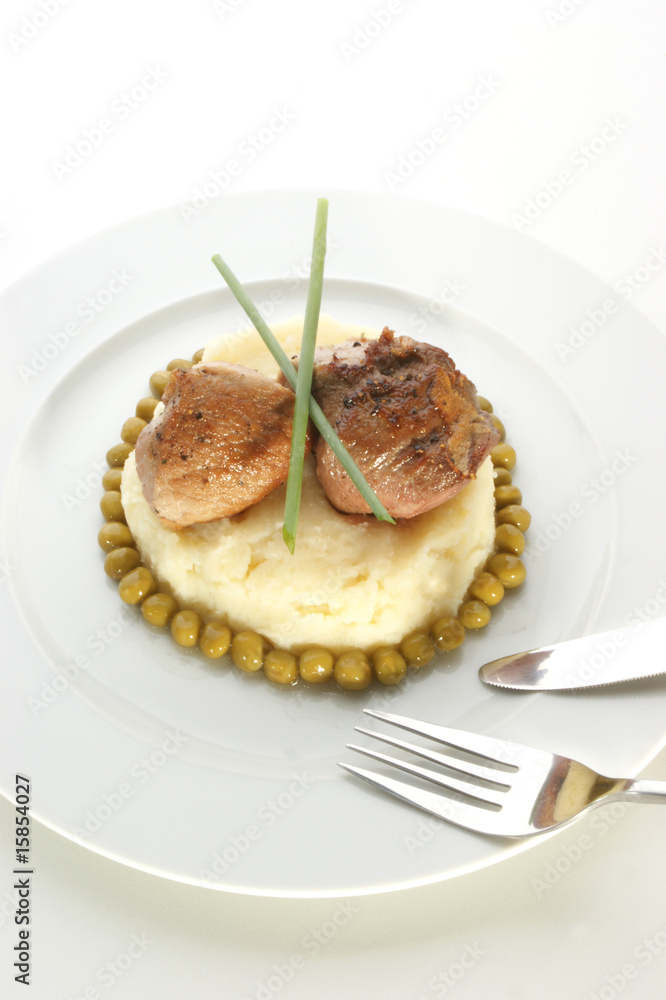 medallion of pork fillet mashed potato and pea medallion of pork fillet mashed potato and pea