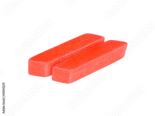 Two Red Erasers