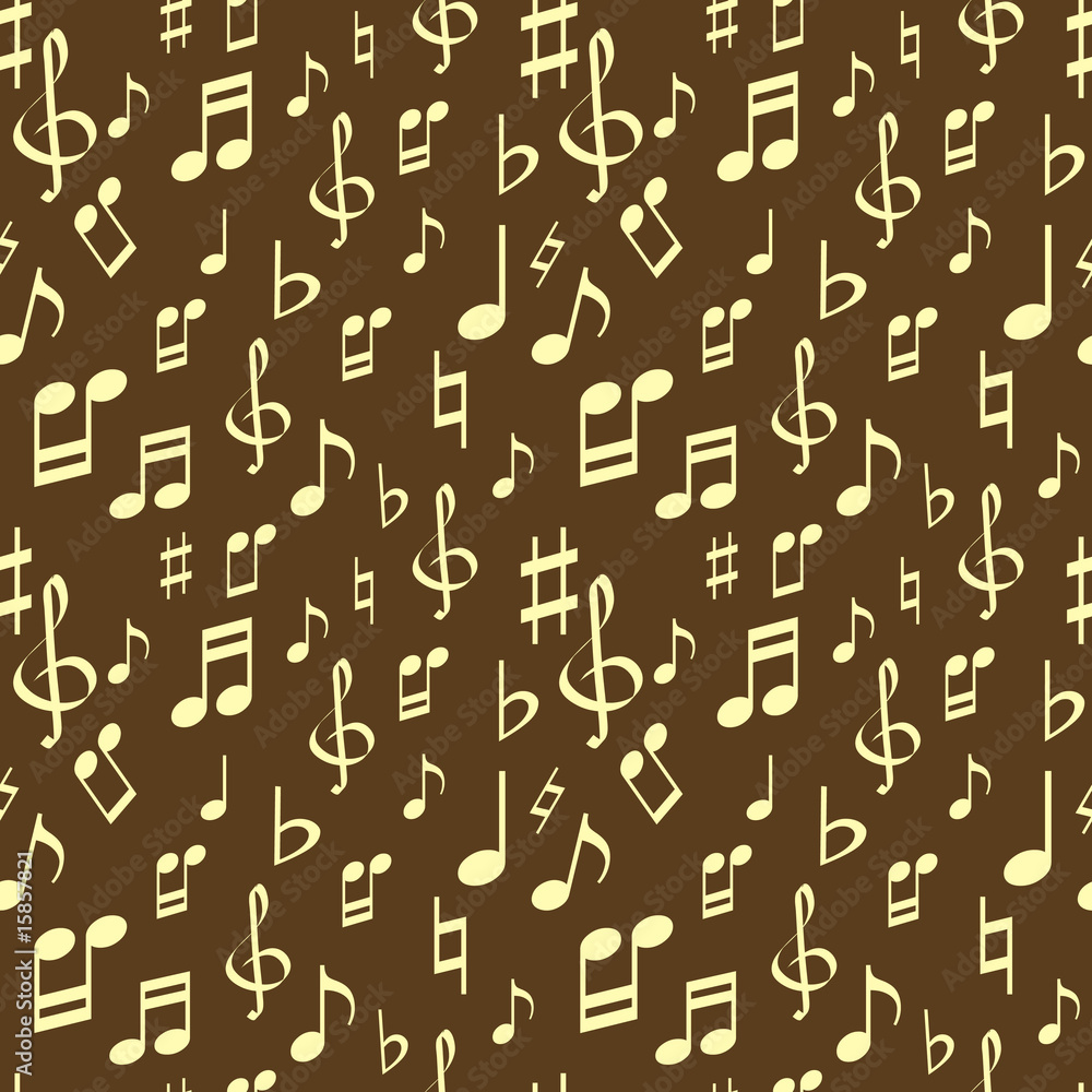 Vector seamless pattern with music notes Vector seamless pattern with music notes