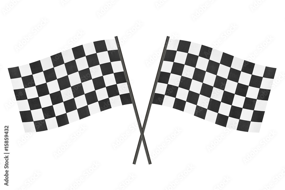 Fototapeta premium Checkered flags