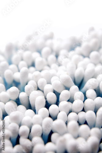 Cotton sticks closeup