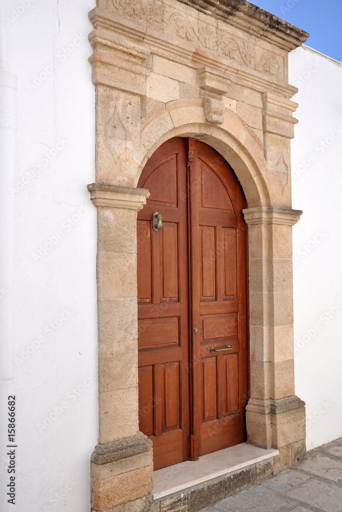 Traditional greek doors