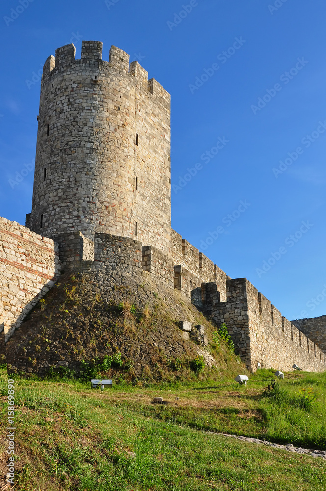 Medieval fortress Kalemegdan in Serbian capitol Belgrade