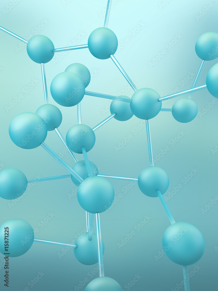Abstract view of molecular connection Abstract view of molecular connection