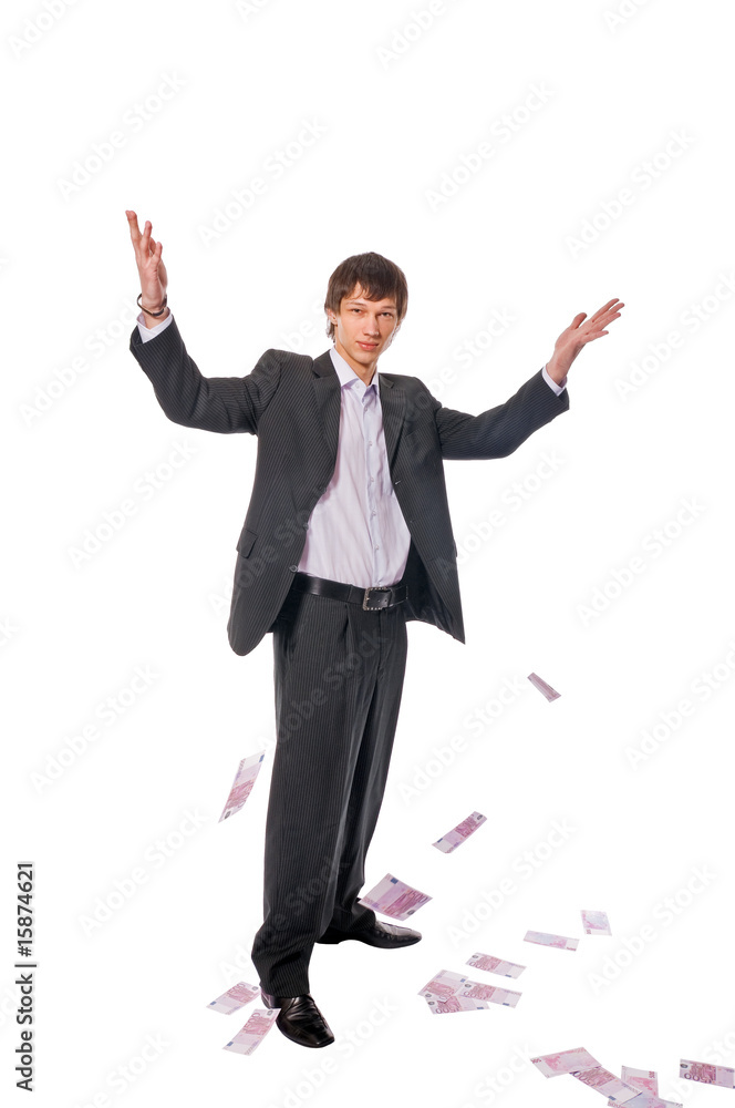 Handsome young man on white background Handsome young man on white background