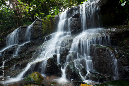 cascades over stones