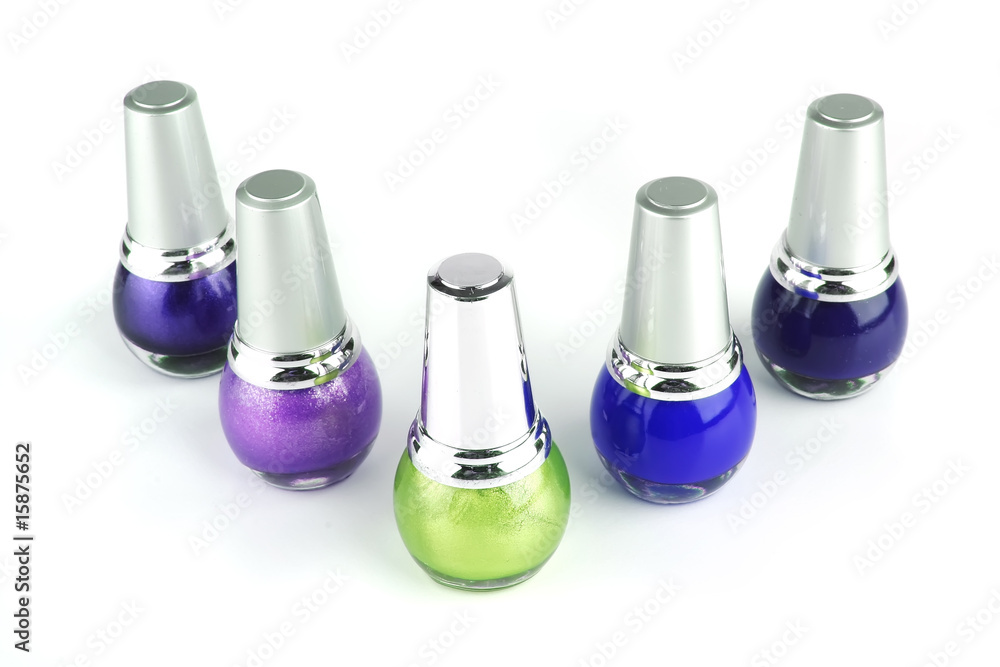 many new nails polish on white many new nails polish on white