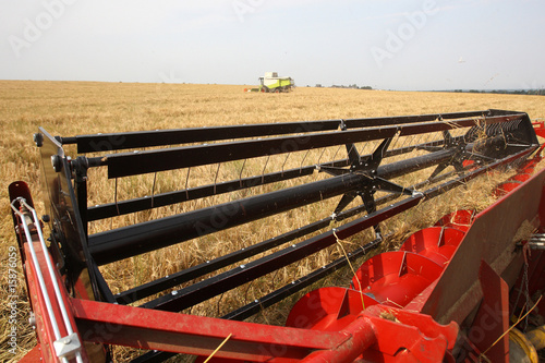 Obraz na płótnie Machine harvesting w salonie