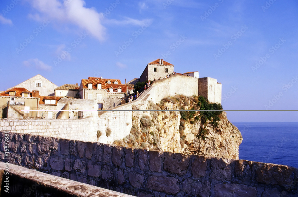 Passeggiata sulle mura di Dubrovnik, Croazia