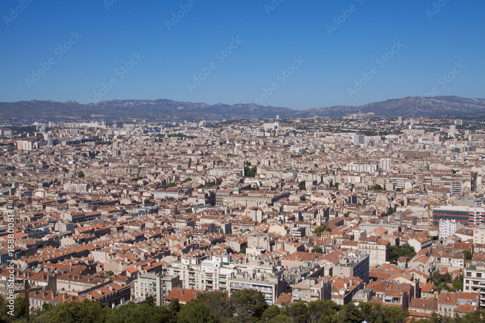 Rooftop view of Marseille