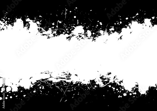 black text in reverse