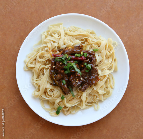 Mongolian Beef and Egg Noodles