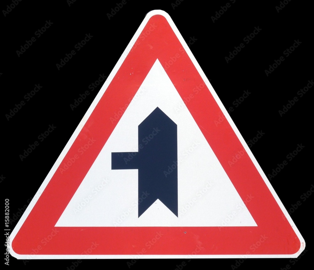 roadsign on black background roadsign on black background