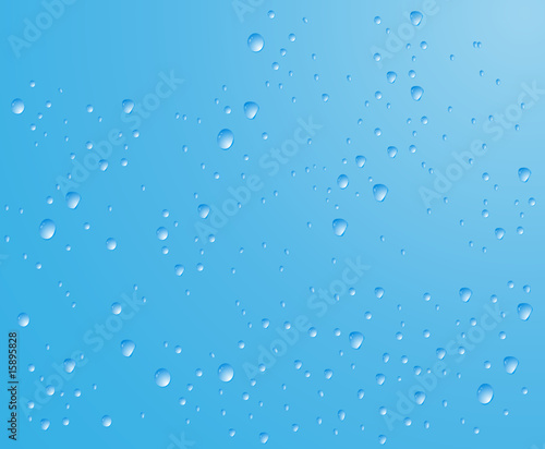 Blue wet background with waterdrops fot your designs