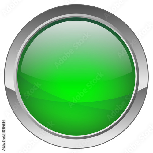 Orb button  green 