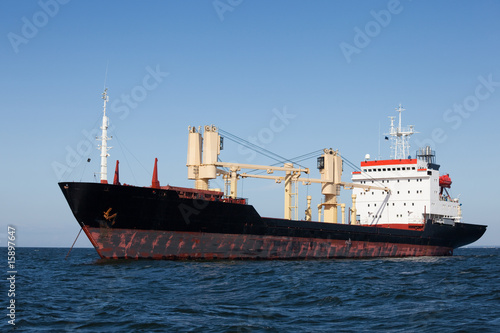 Freighter in anchor