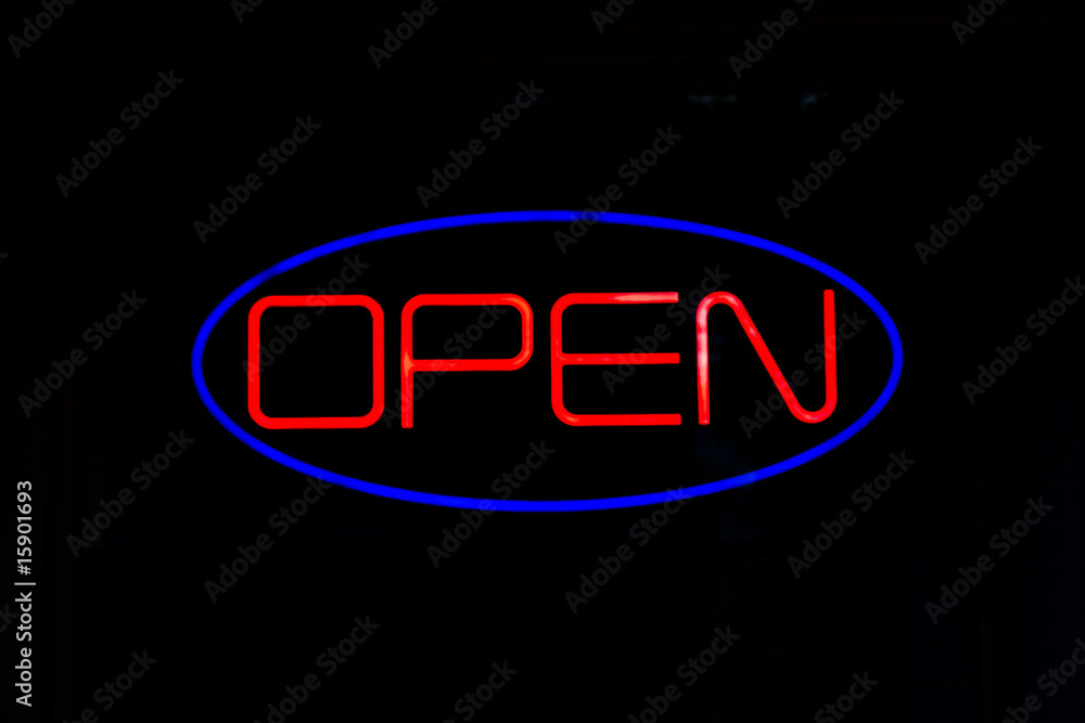 Obraz premium Neon OPEN Sign