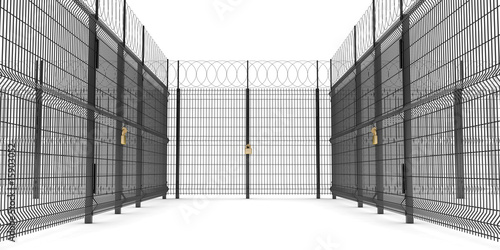 Metal fence