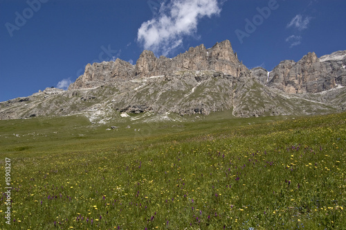 Dolomites in the summer