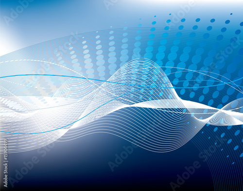 Blue high-tech vector background