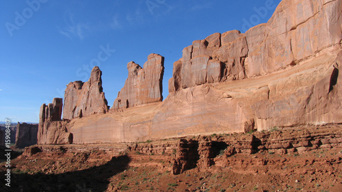 Courthouse towers, Arches National Park, Utah photo
