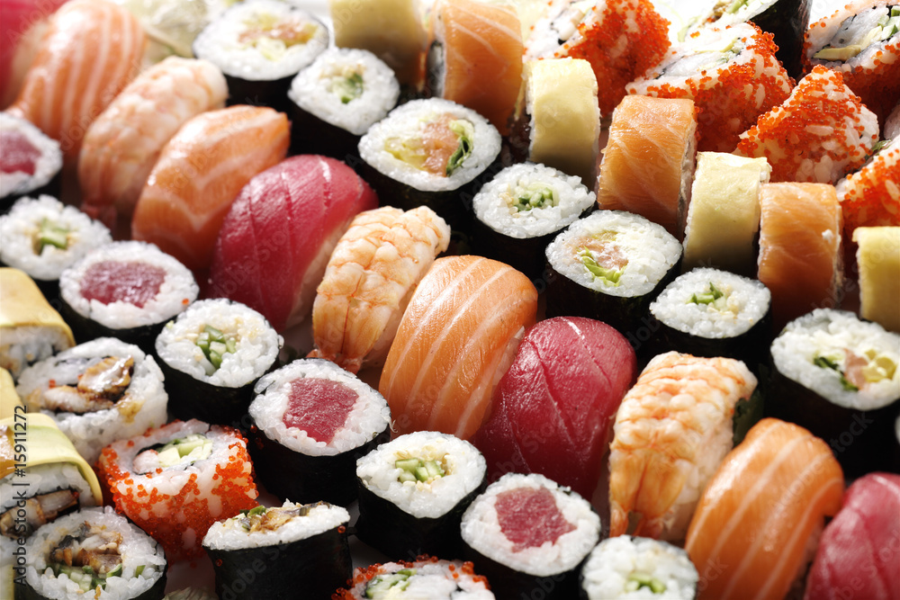 Fototapeta premium wiele sushi
