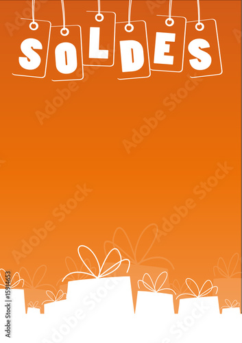Fond soldes orange