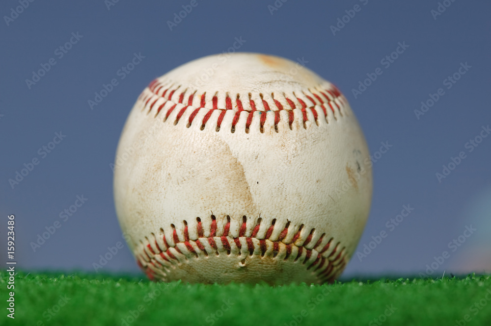 Baseball on Green Grass Baseball on Green Grass