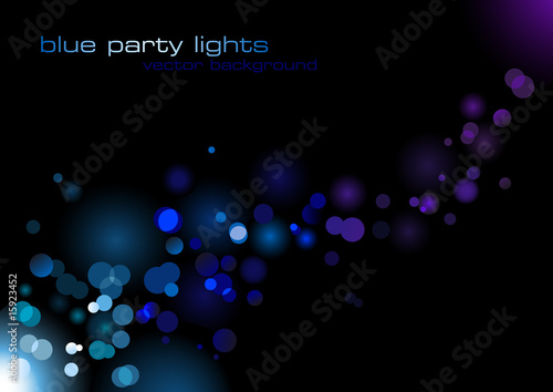 blue defocused lights